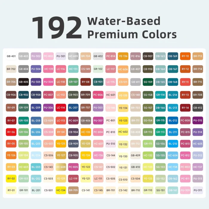 Direct Liquid Style Acrylic Marking Pen Set-192colors-8 Direct Liquid Style Acrylic Marking Pen Set-192colors-8