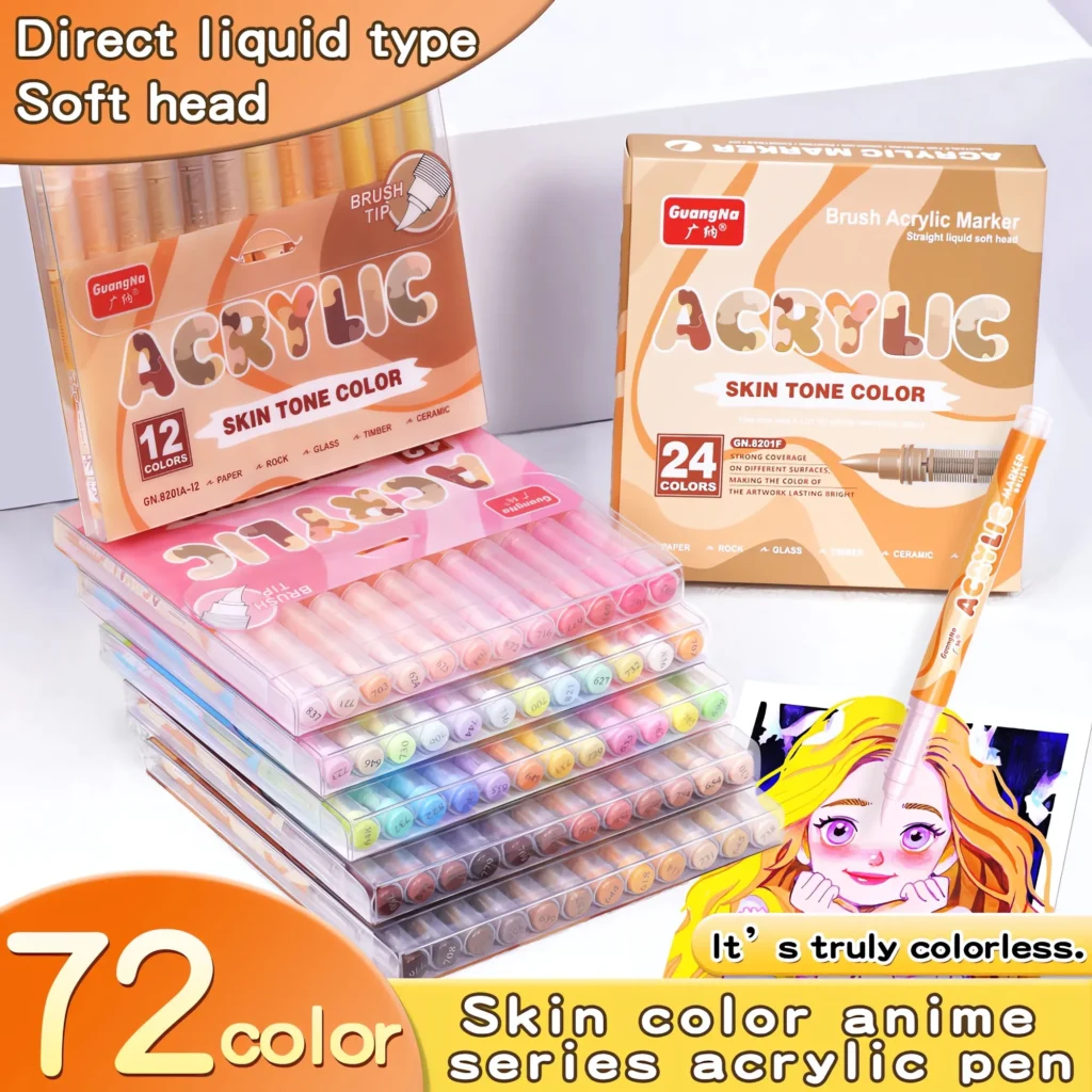 Direct liquid soft head skin color marker pen-01