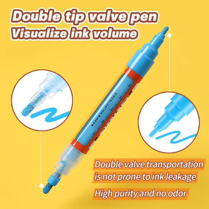 Double-head valve acrylic markers-08 Double-head valve acrylic markers-08