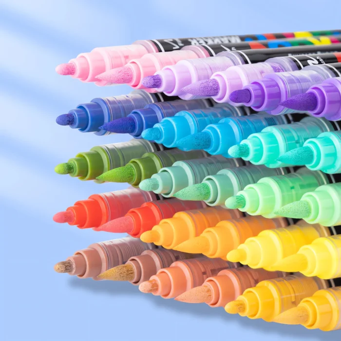 Double-headed direct-flow single-color acrylic pen set-02 Double-headed direct-flow single-color acrylic pen set-02