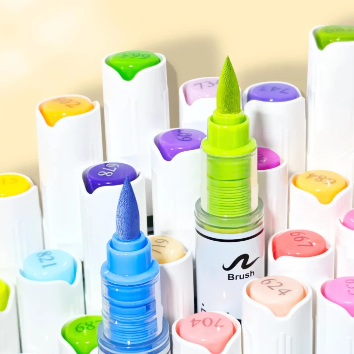 Double-headed direct-flow two-color acrylic pen set-07 Double-headed direct-flow two-color acrylic pen set-07