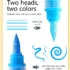 Double-headed direct-flow two-color acrylic pen set-08