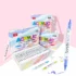 Double-headed direct-flow two-color acrylic pen set-12