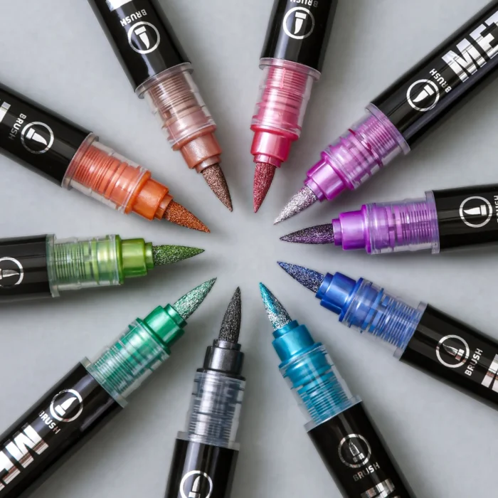 Double headed metal straight liquid acrylic marker pen cross-border-07 Double headed metal straight liquid acrylic marker pen cross-border-07