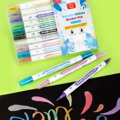 Double-headed metallic marker pens-1