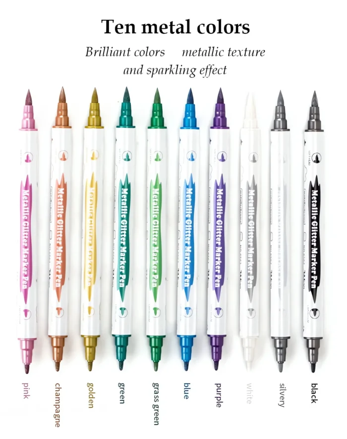 Double-headed metallic marker pens-5 Double-headed metallic marker pens-5