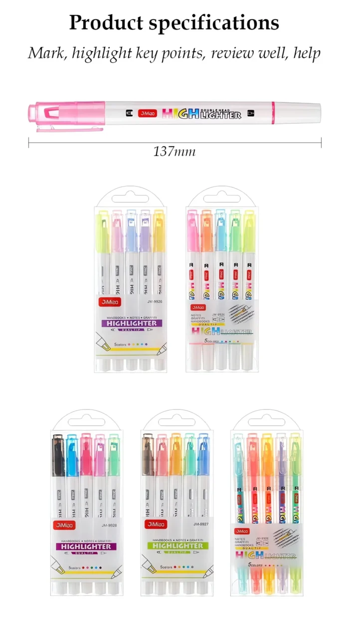 Double-headed window highlighter markers-10 Double-headed window highlighter markers-10