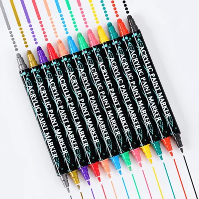 Dual tip acrylic paint markers-05