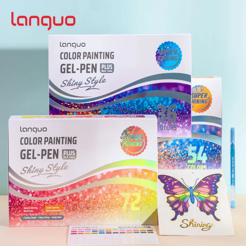Glitter Effect Drawing Pens Set-17