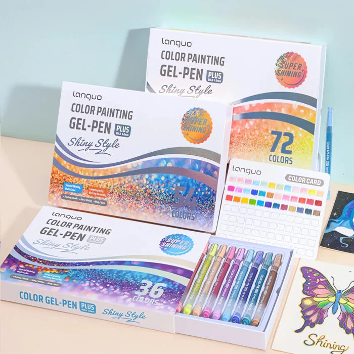 Glitter Effect Drawing Pens Set-19 Glitter Effect Drawing Pens Set-19