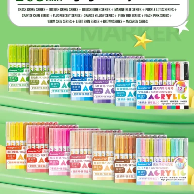 Hard headed straight liquid acrylic marker pen-01