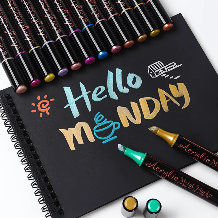 JiMiao-Double-headed-Metal-Acrylic-Markers-Set-04 JiMiao-Double-headed-Metal-Acrylic-Markers-Set-04