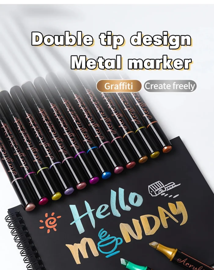 JiMiao-Double-headed-Metal-Acrylic-Markers-Set-08 JiMiao-Double-headed-Metal-Acrylic-Markers-Set-08