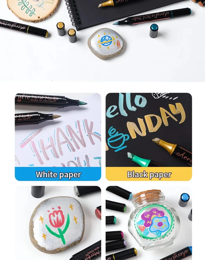 JiMiao-Double-headed-Metal-Acrylic-Markers-Set-10 JiMiao-Double-headed-Metal-Acrylic-Markers-Set-10