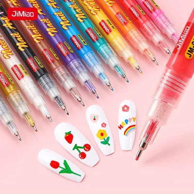 Needle tip acrylic nail art pens set-01