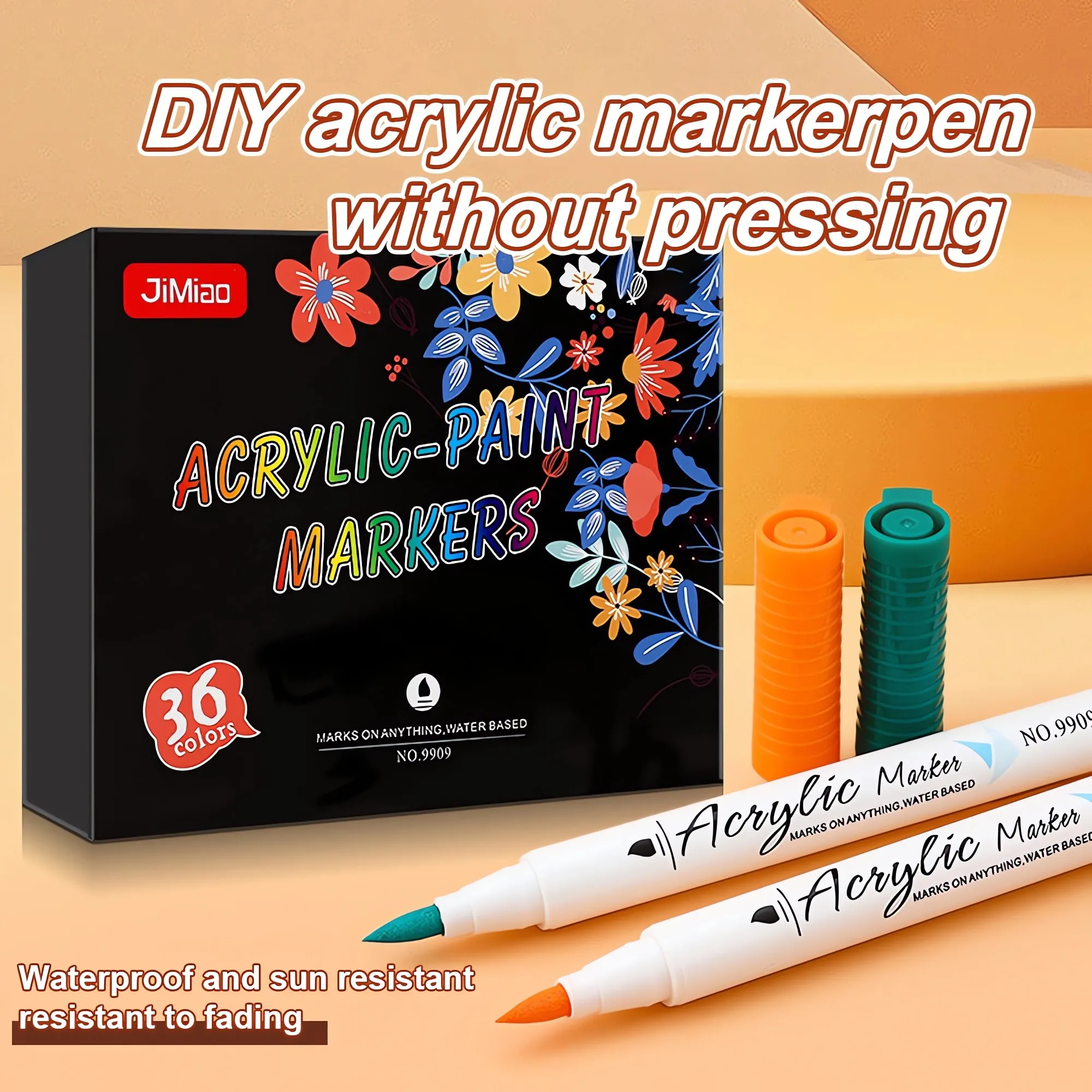 Soft-head acrylic coloring markers set - no bleed-07