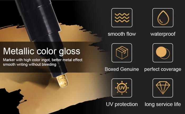 Waterproof metallic ceramic markers-5 Waterproof metallic ceramic markers-5
