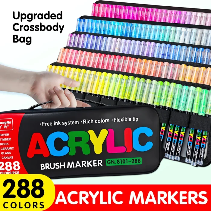 acrylic paint markers - brush tip - waterproof-06 acrylic paint markers - brush tip - waterproof-06
