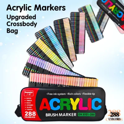 acrylic paint markers - brush tip - waterproof-07