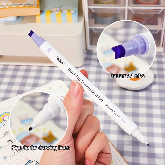 double headed stamp highlighter markers set-03