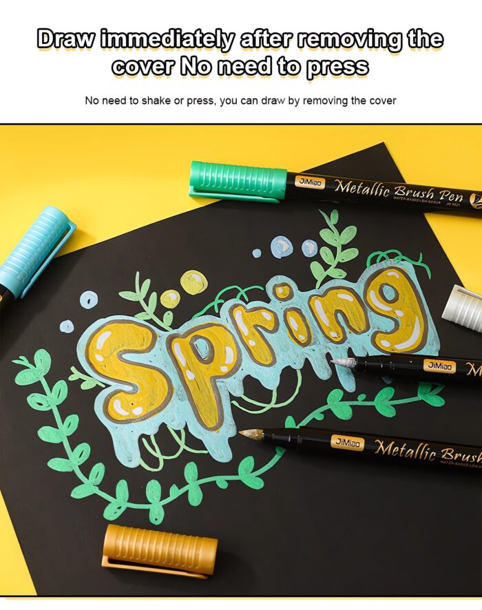 soft-head metallic brush marker pens-06 soft-head metallic brush marker pens-06