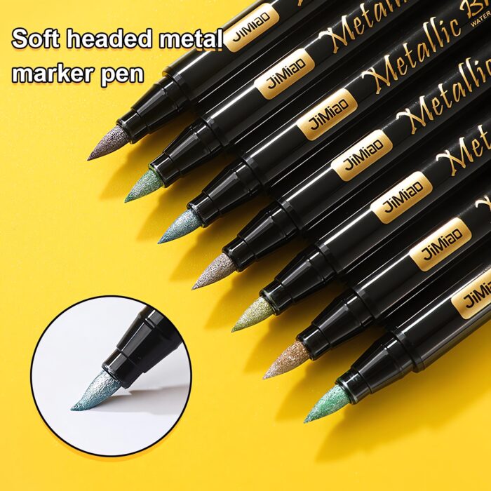 soft-head metallic brush marker pens-07 soft-head metallic brush marker pens-07