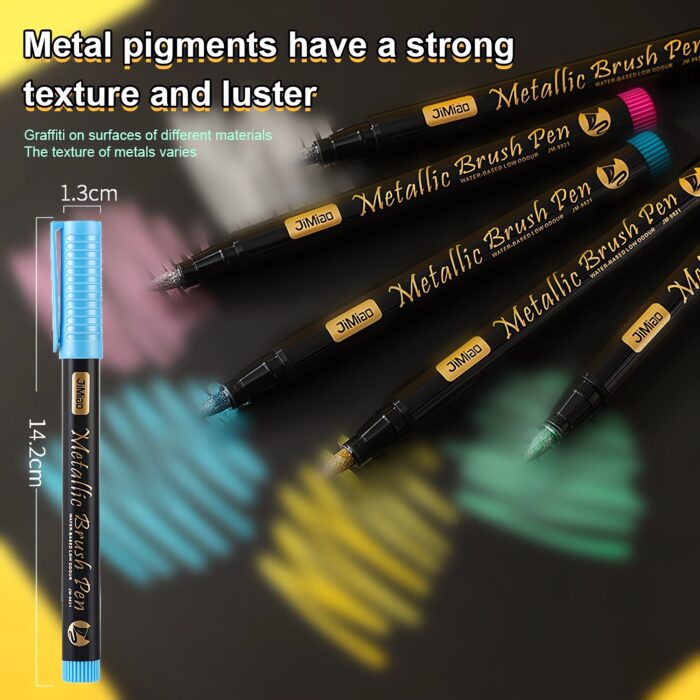 soft-head metallic brush marker pens-08 soft-head metallic brush marker pens-08