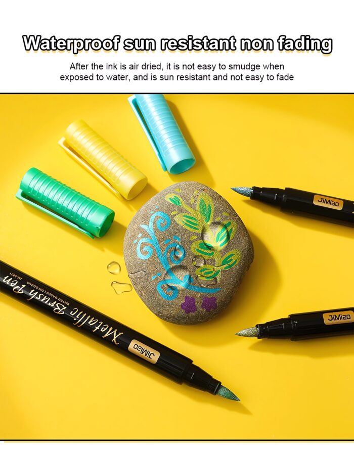 soft-head metallic brush marker pens-09 soft-head metallic brush marker pens-09