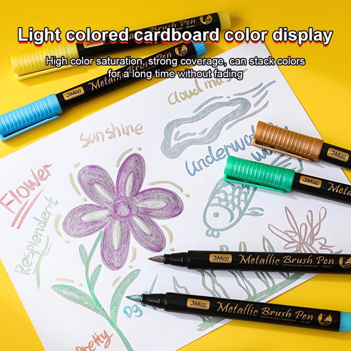 soft-head metallic brush marker pens-10 soft-head metallic brush marker pens-10
