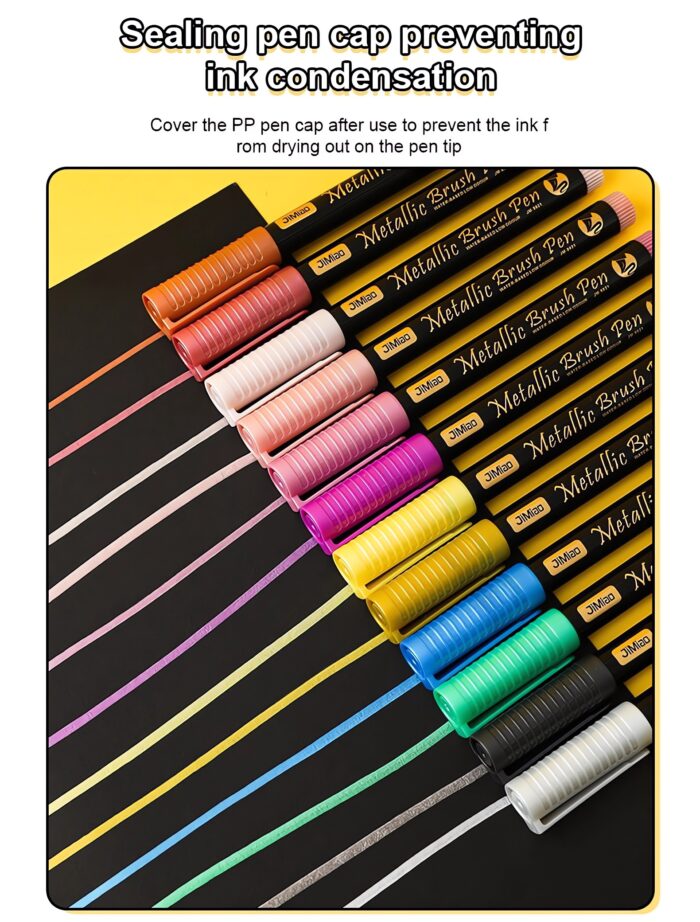 soft-head metallic brush marker pens-11 soft-head metallic brush marker pens-11