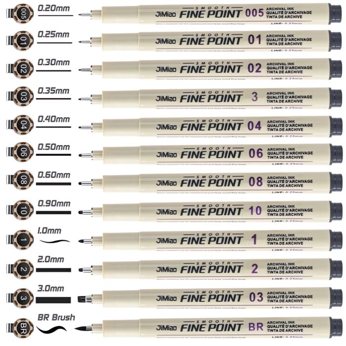 waterproof sketching needle pen set-05 waterproof sketching needle pen set-05