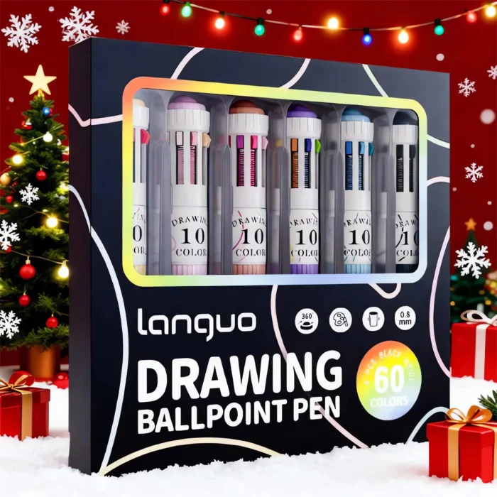 10-in-1 Multicolor Ballpoint Pen Set 0.8mm Fine-09 10-in-1 Multicolor Ballpoint Pen Set 0.8mm Fine-09