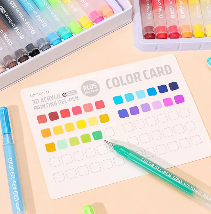 3D acrylic gel pens-3654 colors-1mm bullet tip-06 3D acrylic gel pens-3654 colors-1mm bullet tip-06