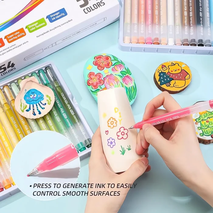 3D acrylic gel pens-3654 colors-1mm bullet tip-07 3D acrylic gel pens-3654 colors-1mm bullet tip-07