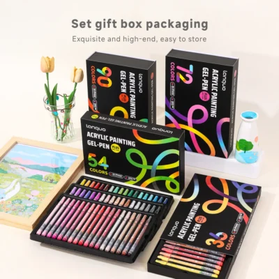 3D acrylic gel pens coloring set 36-90 colors-01