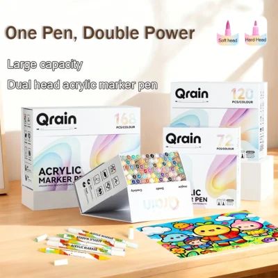 Acrylic Paint Markers-Water Based-Brush Tip-Opaque-01